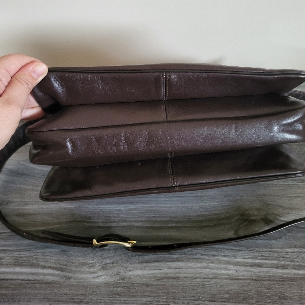 Vintage Susan Gail Brown Leather Shoulder Bag MCM - Picture 9 of 10